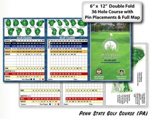 scorecards unlimited custom scorecards, yardage cards